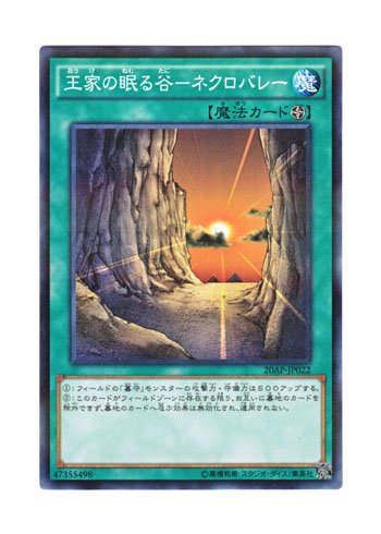 Amazon.co.jp: 遊戯王 日本語版 20AP-JP022 Necrovalley 王家の眠る谷